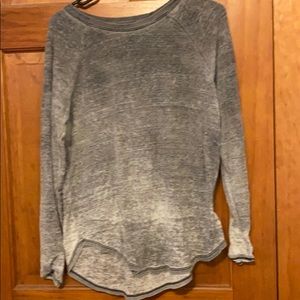 American eagle light wash grey long sleeve